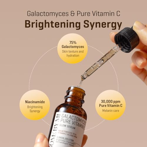 Some By Mi Galactomyces Pure Vitamin C Glow Serum | 30Ml | Daily Brightening Vitamin C Serum For Glass Skin | Improvement Of Skin Texture & Elasticity