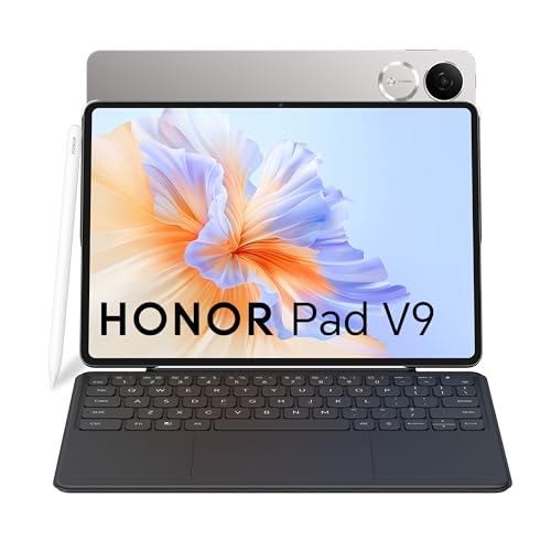 HONOR Pad V9 12GB RAM 256GB ROM 11.5 Inch Wi-Fi Tablet Gray Bundle with Honor Choice Keyboard, Honor Magic Pencil 3 and Leather Case - Middle East Version