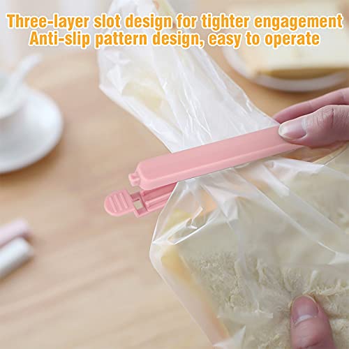 XC 20Pcs Food Bag Clips Plastic Storage Bags Sealing Clips Freezer Bag Clips for Kitchen Snacks Foods Bag Clips for Camping ,Outing, Hiking(5.4 Inches and 4.1 Inches)