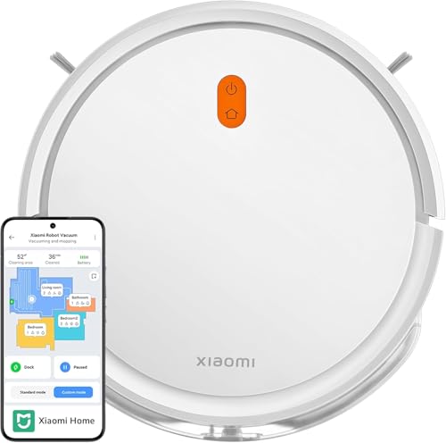 Xiaomi Robot Vacuum E5 | 2-in-1 Vacuum & Mop, With 2000Pa Strong Suction, App and voice control, 2600mAh battery capacity for 110min Runtime