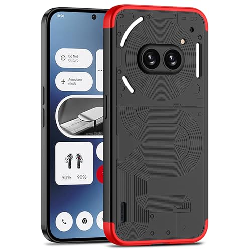 For Nothing Phone 2a / 2a Plus Case, 360 Degree Full Body Hard Plastic Material Protective Back Cover, Detachable Split Slim Fit Shockproof Casing, Anti-Scratch Bumper Mobile Case