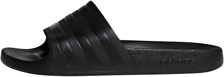 adidas Adilette Aqua Unisex Adult Slides,Cblack/Cblack/Cblack, Size 46 EU