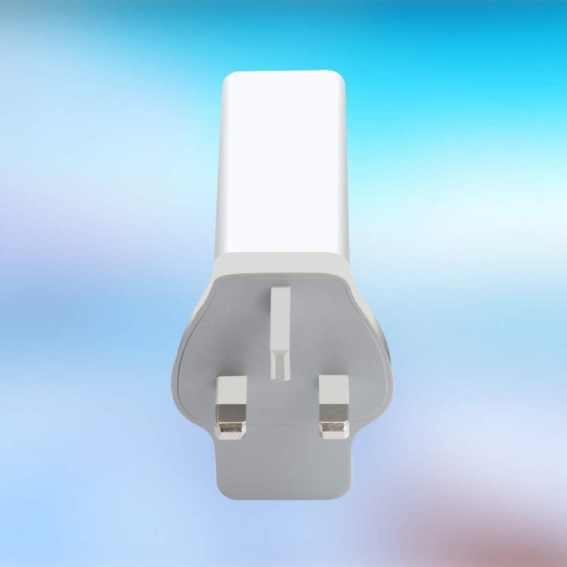 Zest Charger PD60W, Safety Mark Certified,Type C PD 2.0 & USB-A Port, QC Compliant, Quick Charge 3.0 Tech, Compatible for iPhone, MacBook Air, iPad Pro, Pixel, Galaxy, Laptops, etc. - 60W White