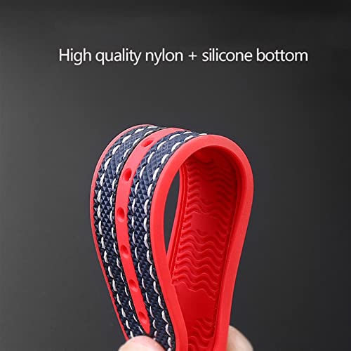 GANYUU Silicone Nylon Watchband For Omega Seamaster 300 Speedmaster 8900 Planet Ocean 20mm 22mm 21mm Watch Strap Tools