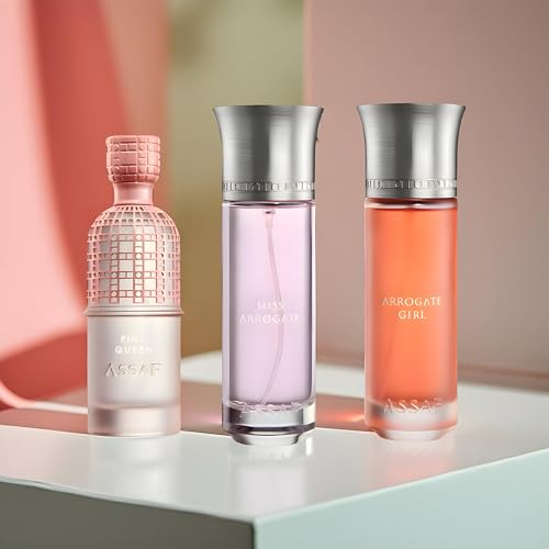 Asaf Perfume Set 3 Pcs - 600 ML Set For Women | Pink Queen + Miss Arrogate + Arrogate Girl | 200 ML Each - Asaf Lady ?? ?????? ???? ???? ????? ??? ???? + ?? ?????? + ?? ?????? ??????