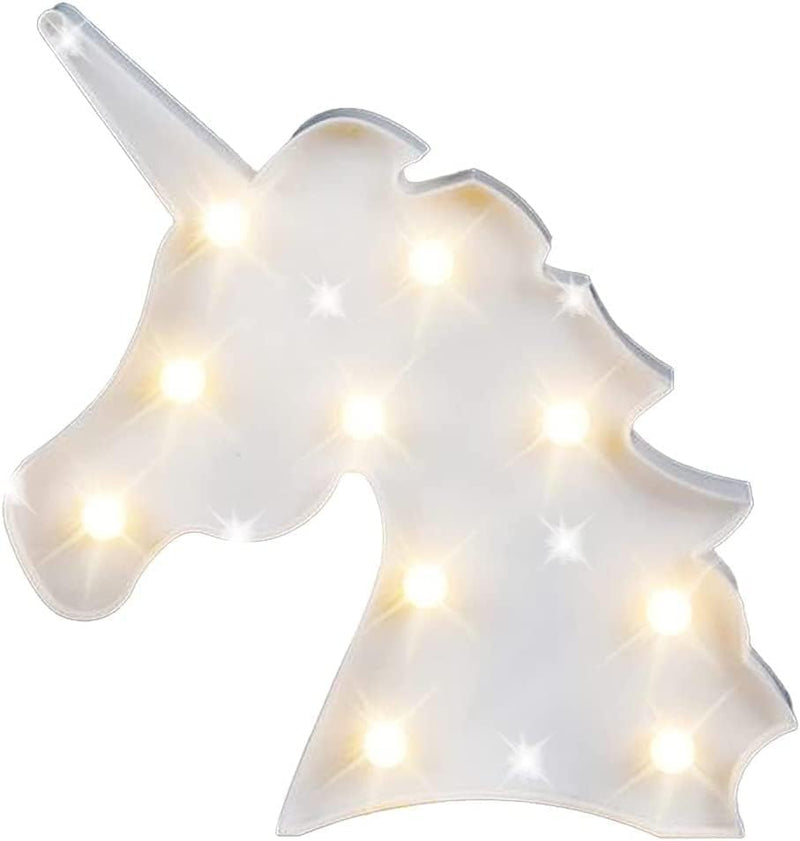 Goldedge White Mini Marquee Light - Unicorn Face, Birthday Gifts, Return Gifts, Decoration, Theme, Event