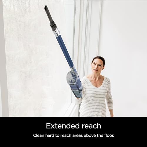 Shark Cordless Pet Plus Vacuum with HEPA Filter, Powerful Suction, Lightweight, 40min Runtime, Anti-Allergen Complete Seal, PowerFins, Self-Cleaning Brushroll, for Carpets & Hardfloors, Blue, IZ361H