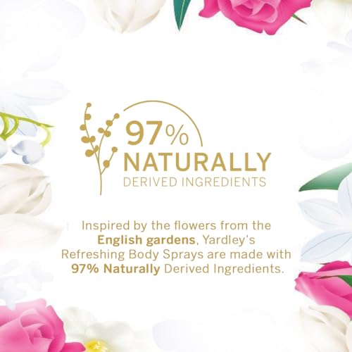 Yardley London English Rose Perfumed Gift Set - Eau De Toilette 125ml + Body Spray 150ml Enchanting Floral Fragrance With Rose, Tea Accord & Bergamot For Women