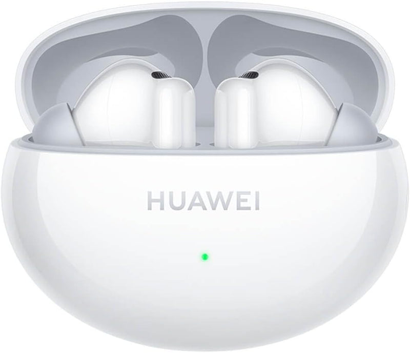 FreeBuds 6i, Intelligent Dynamic ANC 3.0, Punchy Bass, Fast Charging, Longer Listening, Distraction-Free Calling, IP54 Sweat- and Water-resistance, Dual-Device Connection, White - White