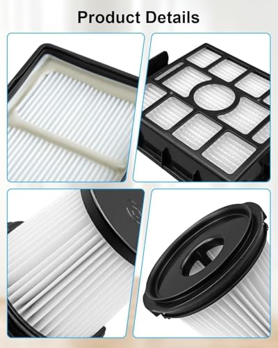 BU3120 BU3521 BU3523 HEPA Filter Replacement Compatible with Shark Clean & Empty Cordless Stick Vacuum, Fit for Shark Clean Lightweight Cordless Stick Cleaner Auto Empty System