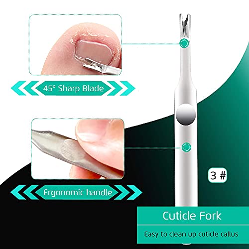 DELFINO Upgraded Ingrown Toenail Tool Ingrown Toenail File & Lifter, Podiatrist Nail Treatment Tools, Stainless Steel Surgery Grade, Manicure Pedicure Set, Thick Nail Clean, Pain Relief Kits