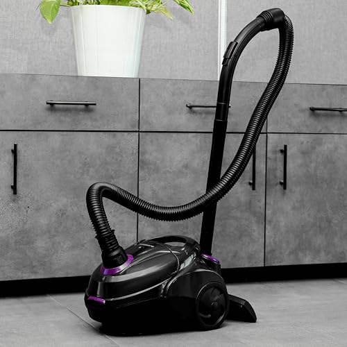 Olsenmark Vacuum Cleaner with Dust Bag1.5 Litre OMVC1782 Powerful Suction, Dust Full Indicator - Flexible Hose with Airflow on Handle - Pedal Switch and Auto-Rewinding Wire - 2200W