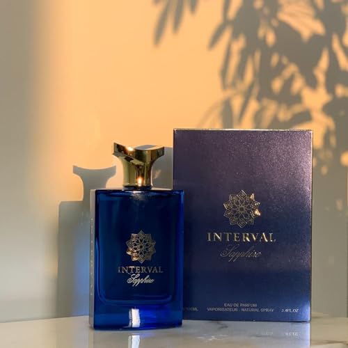 AMD Perfumes Interval Sapphire Unisex Perfume - Classic Perfume for Men and Women - Long Lasting Men's & Women's Fragrances Eau de Parfum EDP 100ml