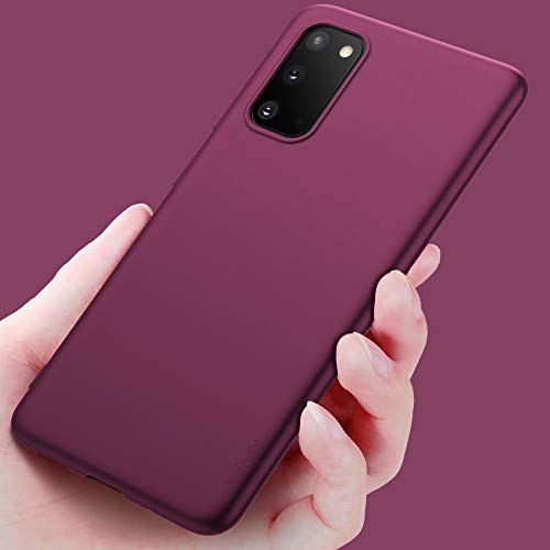 X-level Samsung Galaxy S20 Case, Slim Fit Soft TPU Ultra Thin S20 Mobile Phone Cover Matte Finish Coating Phone Case Compatiable Samsung Galaxy S20/Galaxy S20 5G - WineRed