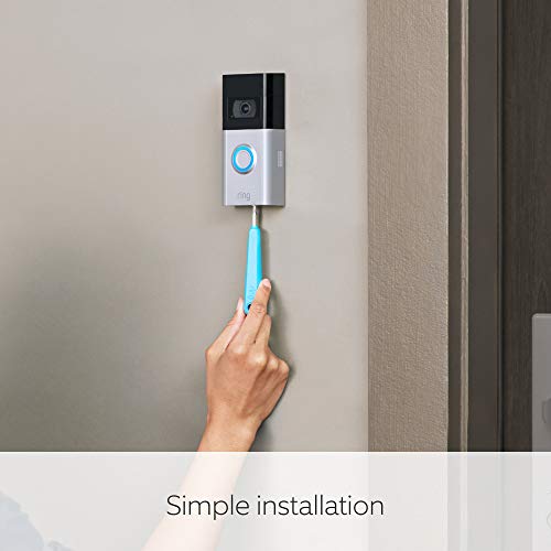 Ring Video Doorbell 4 by Amazon - HD video with two-way talk, color pre-roll video previews, battery powered | With 30-day free trial of Ring Protect Plan