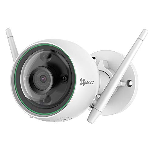 Ezviz C3N-Smart Ai Outdoor Security Camera Hd 1080P Full Color Night Vision 2.4G Ip66 Waterproof Surveillance System With Detection Activity Alert Deterrent Alarm