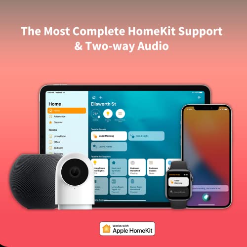 Aqara Security Camera Hub Indoor G2H Pro, 1080p HD Camera, Compatible with Apple HomeKit, Alexa, Google Assistant, Works with IFTTT - White