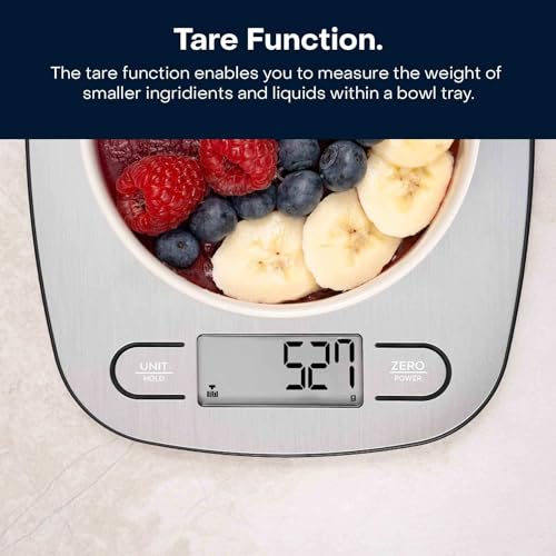 Nutricook Digital Kitchen Scale Eko, 5Kg Capacity, Stainless Steel Food Scale For Baking And Cooking - 4 Weighing Sensors, Tare/Zero, Auto-Off & Auto Calibrate Function,2 Years Warranty