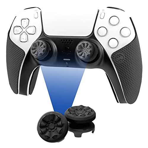 FPS Freek Galaxy Black for PlayStation 4 (PS4) and PlayStation 5 (PS5) Performance Thumbsticks, Compatible Controller Grip Performance, Galaxy Themed Thumbstick Covers (1 High-Rise, 1 Mid-Rise, Black)