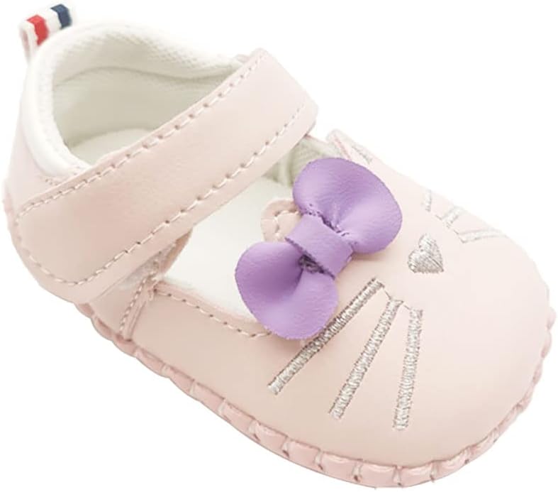 JZLIFE First Walking Shoes,Anti-slip,Comfortable and Breathable Baby Shoes with Hair Band,Baby Gift for Newborn Baby