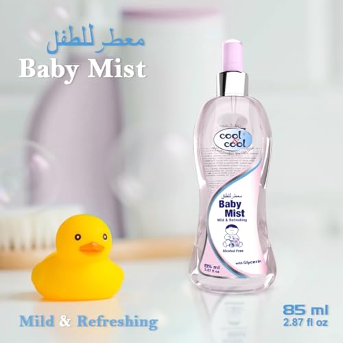 Cool & Cool Baby Mist Cologne- 85Ml - Alcohol Free,Paraben Free, Glycerin, Mild And Refreshing (Pack of 2)