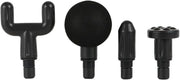 Mini Massage Gun Deep Tissue, Portable 6 Speeds Percussion Muscle Massager with 4 Massage Heads & Type-C Charging, 35dB Super Quiet Massage Gun for Muscle Pain Relief - Black