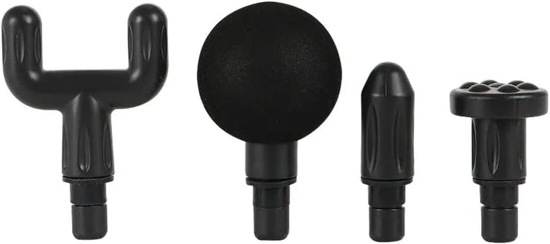 Mini Massage Gun Deep Tissue, Portable 6 Speeds Percussion Muscle Massager with 4 Massage Heads & Type-C Charging, 35dB Super Quiet Massage Gun for Muscle Pain Relief - Black