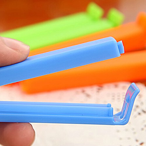 30 pcs Plastic Bag Sealing Clips for Snacks Bag Clips for Food Storage Clips in Fridge Freezer or Cupboards 11cm