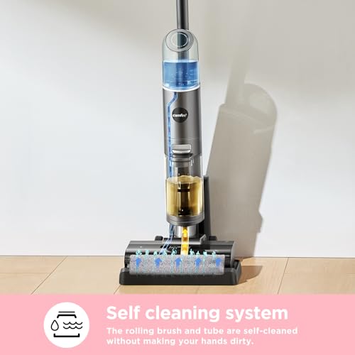 COMFEE' Wet Dry Vacuum Cleaner & Mop with Self Cleaning, 3 in 1 Powerful Vacuum Mop, Wash and Dry with 2 Water Tank for Multi-Surfaces, Hard Floors, GX5