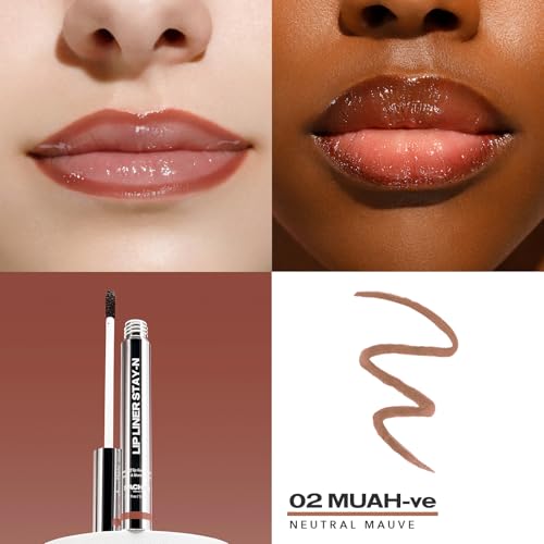 Sacheu Lip Liner Stay-N - Peel Off Lip Liner Tattoo, Peel Off Lip Stain, Long Lasting Lip Stain Peel Off, Infused with Hyaluronic Acid & Vitamin E, For All Skin Types, MUAH-ve