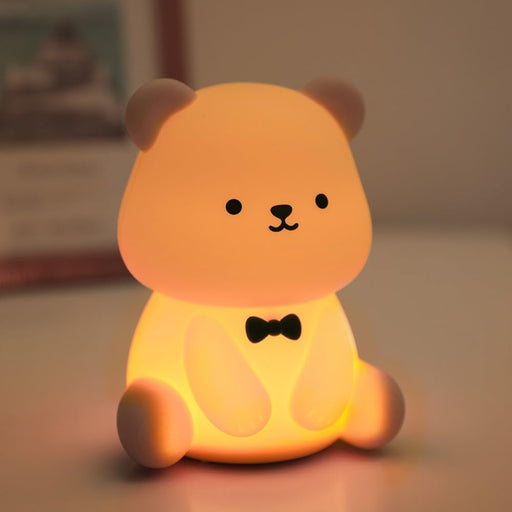 S NMT Cloud LED Night Light for Kids Soft Silicone Light for Nursery Bedroom Colorful Sleep Light with Touch Sensor and Remote Control Lamp for Children Bedroom Perfect Gifts Choice - Brown