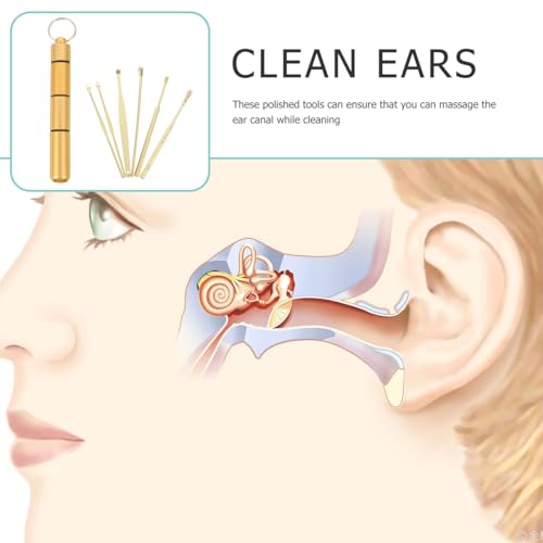 1 Set Ear Pick Tool Ear Cleaner Kit Cleaning Tools for Ear Stainless Steel Ear Spoons Ear Wax Tools Ear Wax Removal Kit Ear Wax Cleaning Kit Ear Picks for Home