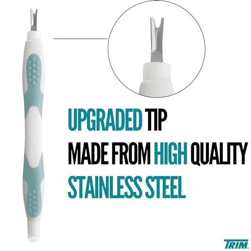 Trim Cuticle Pusher and Remover - Dual-Ended Cuticle Trimmer Tool for Manicures and Pedicures – Ergonomic Design with Non-Slip Grip – Nail Care Essential