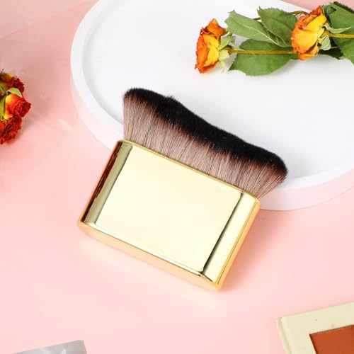 Tufexigo Self Tan Brush - Self Tanning Brush Applicator- Kabuki Brush for Body, Rose Gold Foundation Brush Makeup Brush for Fake Tan,Sunscreen Brush for Best Self Tanner for Face and Body
