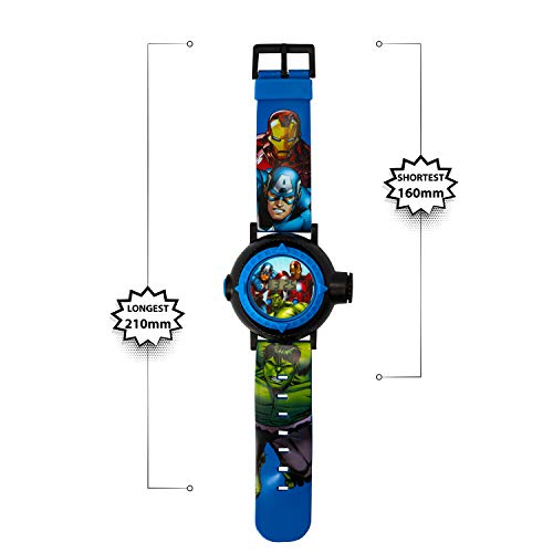Marvel Disney Avengers Quartz Digital Dial Rubber Strap Boys Watch AVG3536ARG