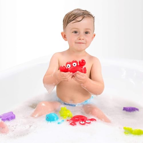 Playgro Floating Sea Friends - Fully Sealed – Engaging Baby Bath Toy for Development and Sensory Play, 0+ Months