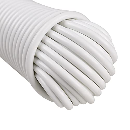 West Coast Paracord's Plastic Coated Clothesline – Synthetic Fiber Core – All Purpose Laundry Line Dryer Rope – Strong and Durable – Crafting and DIY Projects - (7/32 Inch, 50 FT)