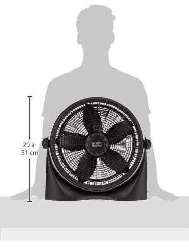 Black+Decker 16 Inch Box Fan - Black, Fb1620-B5"Min 1 year manufacturer warranty"