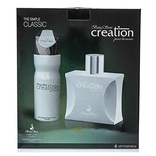 Baug Sons Creation White EDP 100ML & Deo Spray 200ML Gift Set for Men