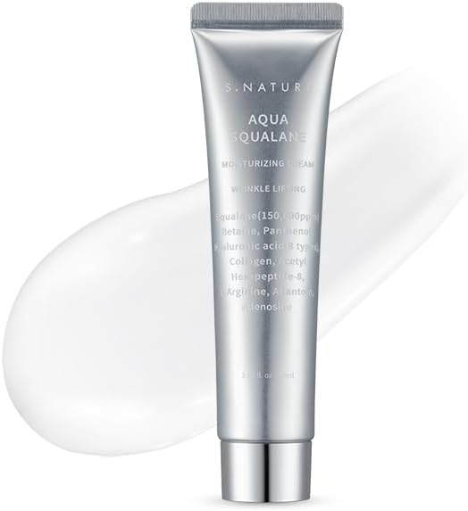 S.NATURE/エスネイチャーAQUA SQUALANE MOISTURIZING CREAM Aqua Squalane Moisturizing Cream 80ml/Strongest Moisture Cream/Usable All Year Round/Plant-derived Squalane/8 Types of Hyaluronic Acid/WG Green Grade - 80 ml (Pack of 1)