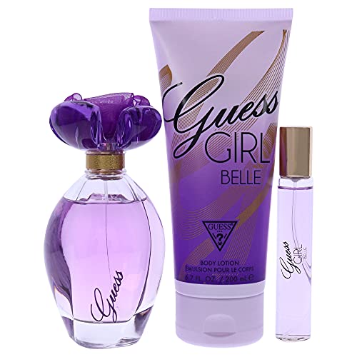 GUESS Girl Belle Eau de Toilette 100 ml + Body Lotion 200 ml+ Mini 15 ml, Gift Set for Women