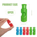 6pcs Food Bags Squeeze Clips, Push-To-Slip Non-Slip Food Bag Clips, Reusableeasy to Squeeze and Lock Bag Clips for Food Storage Suitable for Dried Fruit Food Sandwich Bread Storage(3 colours)