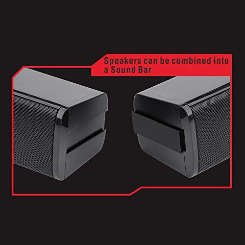 Redragon GS550 Orpheus PC Gaming Speakers, 2.0 Channel Stereo Desktop Computer Sound Bar