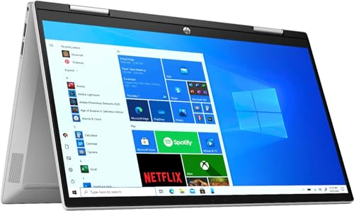HP Pavilion 14-2-in-1 Laptop 14.0" With IPS FHD Touchscreen Display - Intel i3-1215U - Intel Iris Xe Graphics - 8GB DDR 4 RAM - 512GB NVMe SSD - Windows 11 - Silver