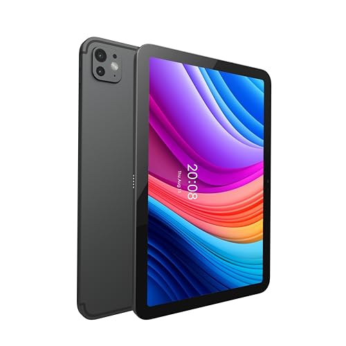 OTEETO TAB 15 Tablet/10.1 Inch/4G SIM/iOS Style Operating System/5G Dual SIM/Octa Core Processor/Included Flip Cover&Keyboard/8GB RAM + 512 GB ROM/Android 13/6000 mAh/8MP Front+13 MP Rear (Gray)