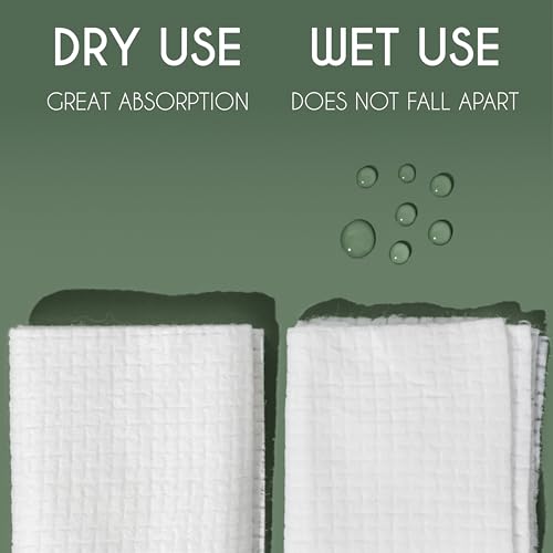 Whistle Wellness� Disposable Face Towel - Soft Biobased Super Absorbent Face Towels