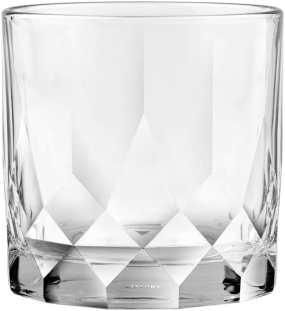 Ocean Connexion Double Rock Glass, Clear, 350 ml, Pack of 6, P02807 - 1