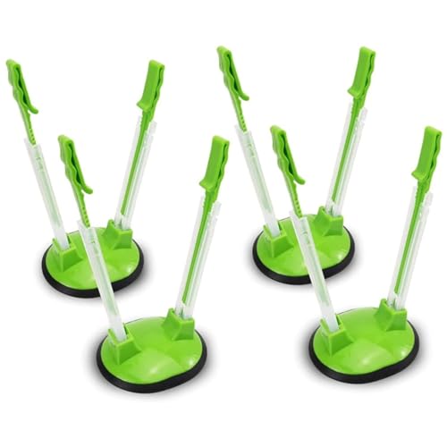 ALMEKAQUZ 4 Pack Baggy Rack Stand, Freezer Bag Holder Stand, Adjustable Food Storage Holders, Ziplock Bag Holder, Plastic Food Prep Bag Holder Stand for Food Meal Prep Bag, Kitchen Gadget.