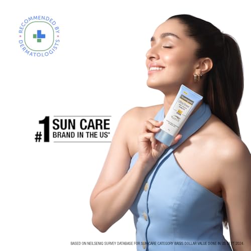 Neutrogena Ultra Sheer Dry Touch Sunblock SPF 50+ Sunscreen (White,80 g))