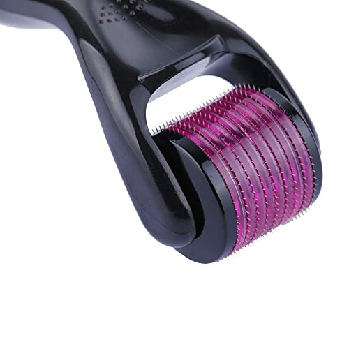 Verreal Derma Roller Hair Growth Roller, Set of 1 Titanium 540 Micro Needle Face Neck and Body 0.5mm 1mm Wrinkle Acne Scar Stretch Mark Treatment Needling